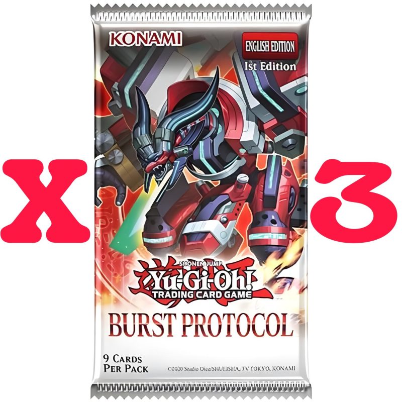 Yu-Gi-Oh Burst Protocol Booster Pack - 3 PACK