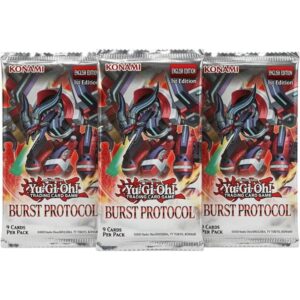 Yu-Gi-Oh Burst Protocol Booster Pack - 3 PACK