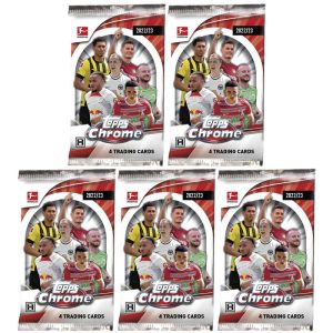 2022/23 Topps Chrome Bundesliga Soccer Hobby Pack - 5 Pack